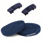 Clipz - No-Tie Elastic Shoelaces - Navy Blue
