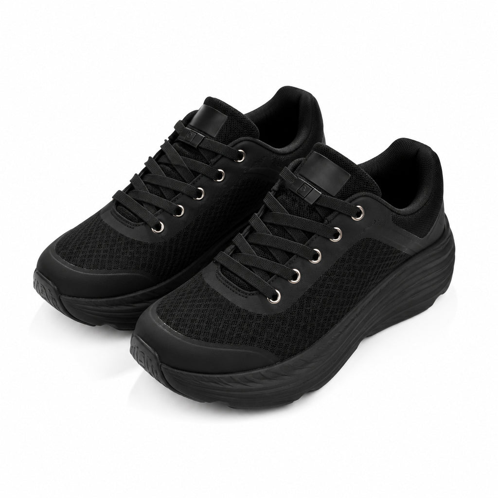 Clipz - BLACK - No-Tie Elastic Shoelaces & Clip - Pair