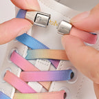 Clipz - No-Tie Elastic Shoelaces - Rainbow