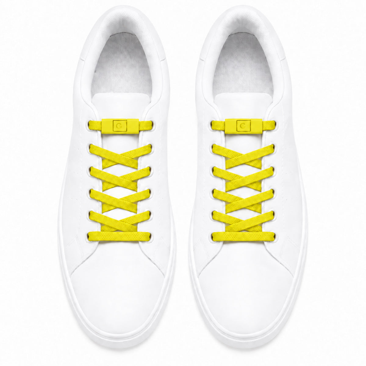 No-Tie Elastic Shoelaces - Yellow - Clipz