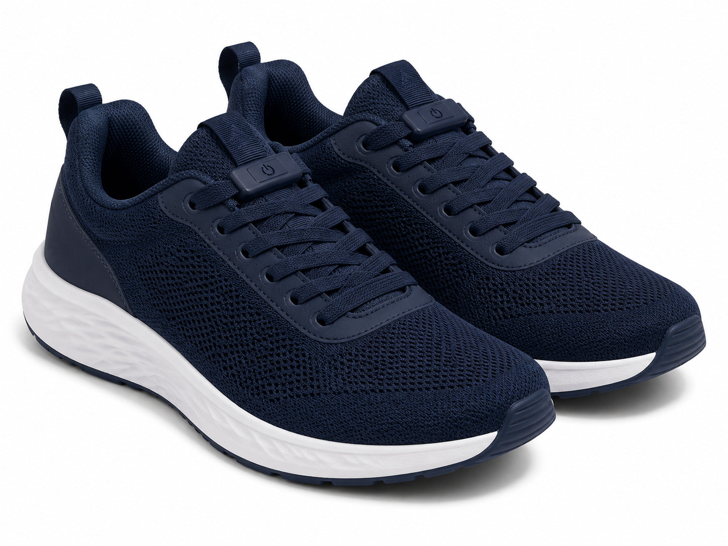 Clipz - NAVY BLUE - No-Tie Elastic Shoelace & Clip - Pair