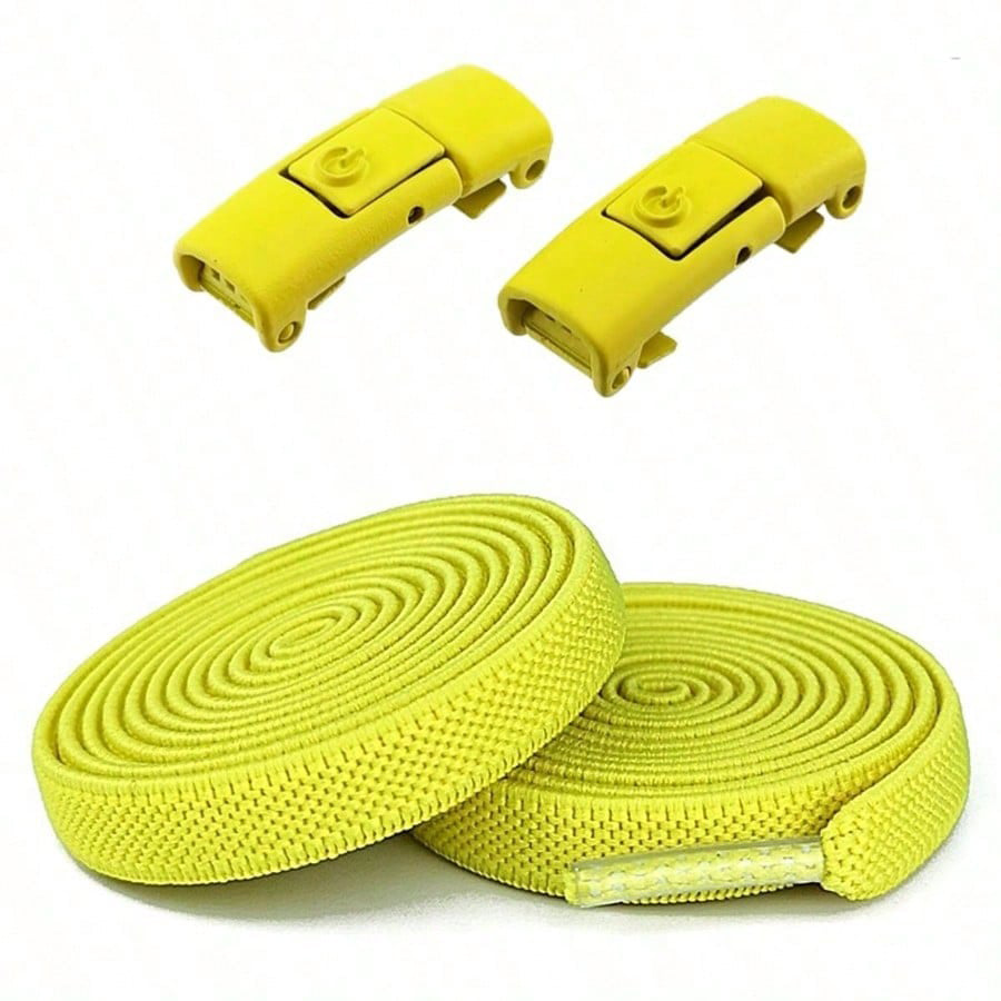 Clipz - No-Tie Elastic Shoelaces - Yellow