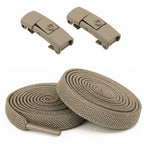 Clipz - No-Tie Elastic Shoelaces - Latte
