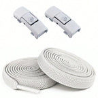 No-Tie Elastic Shoelaces - White - Clipz