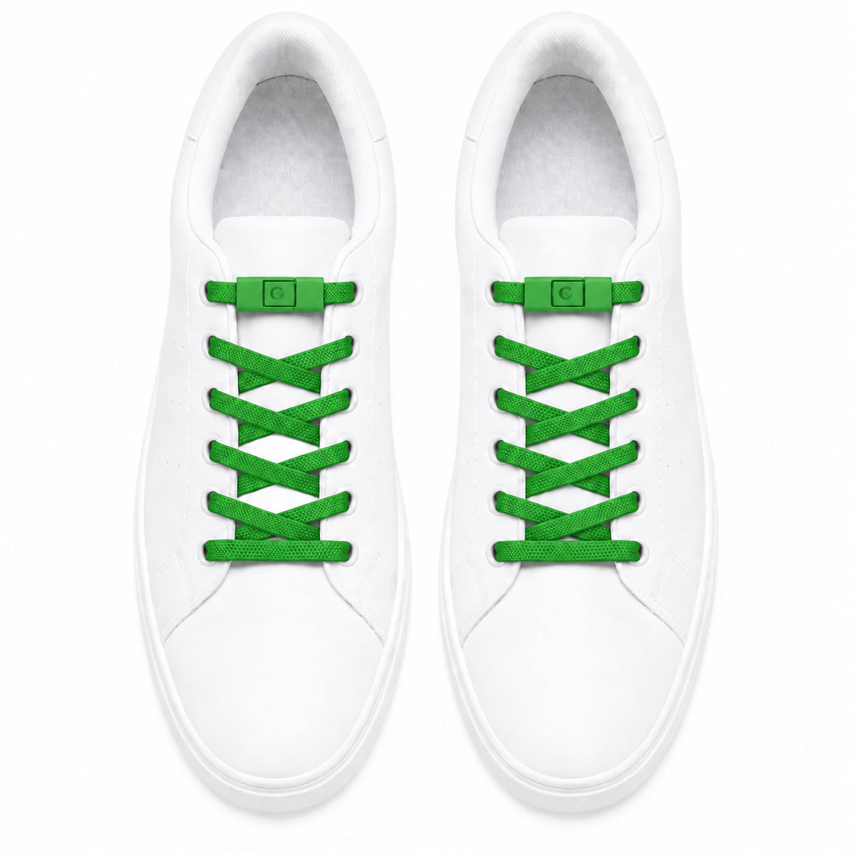 No-Tie Elastic Shoelaces - Green - Clipz