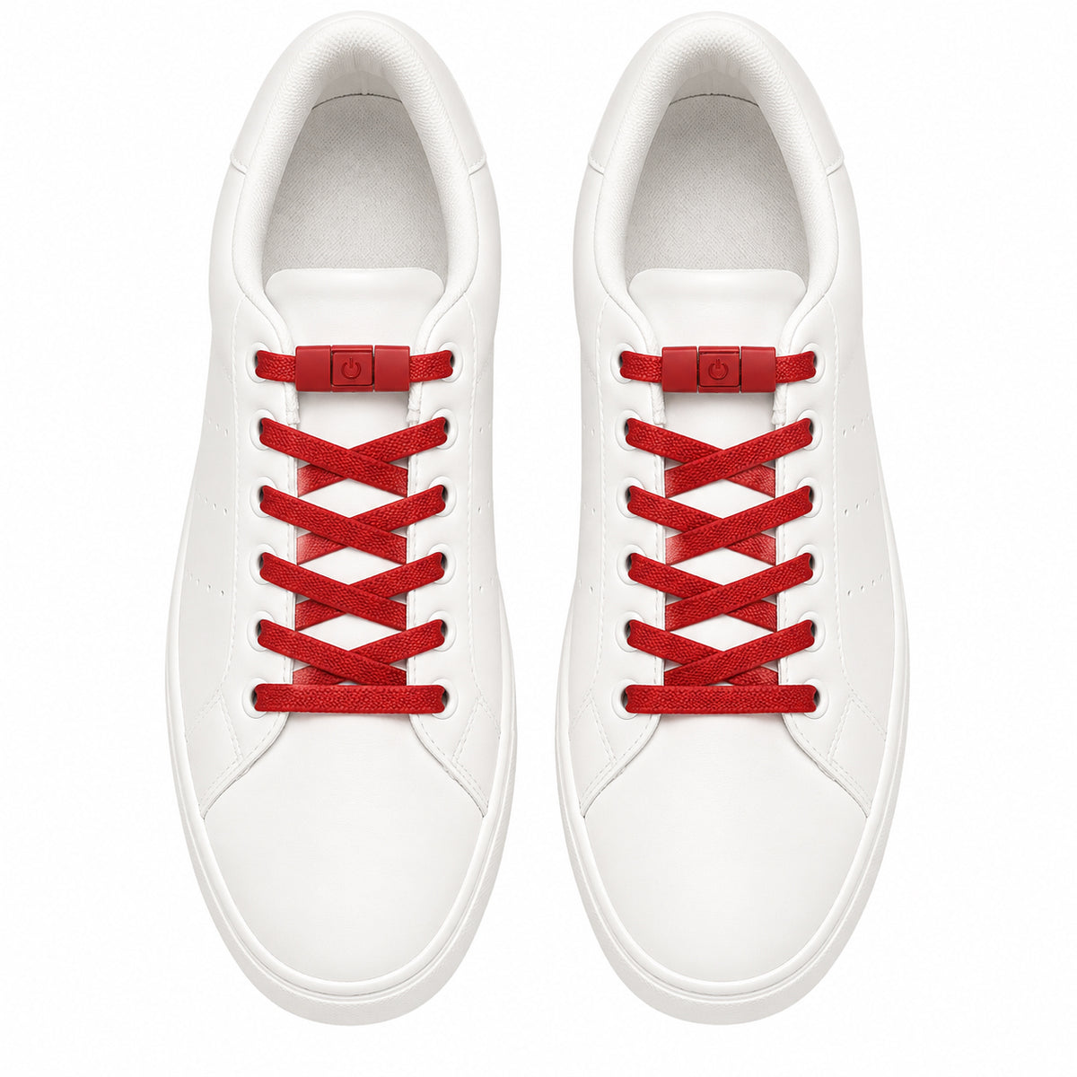 Clipz - No-Tie Elastic Shoelaces - Red