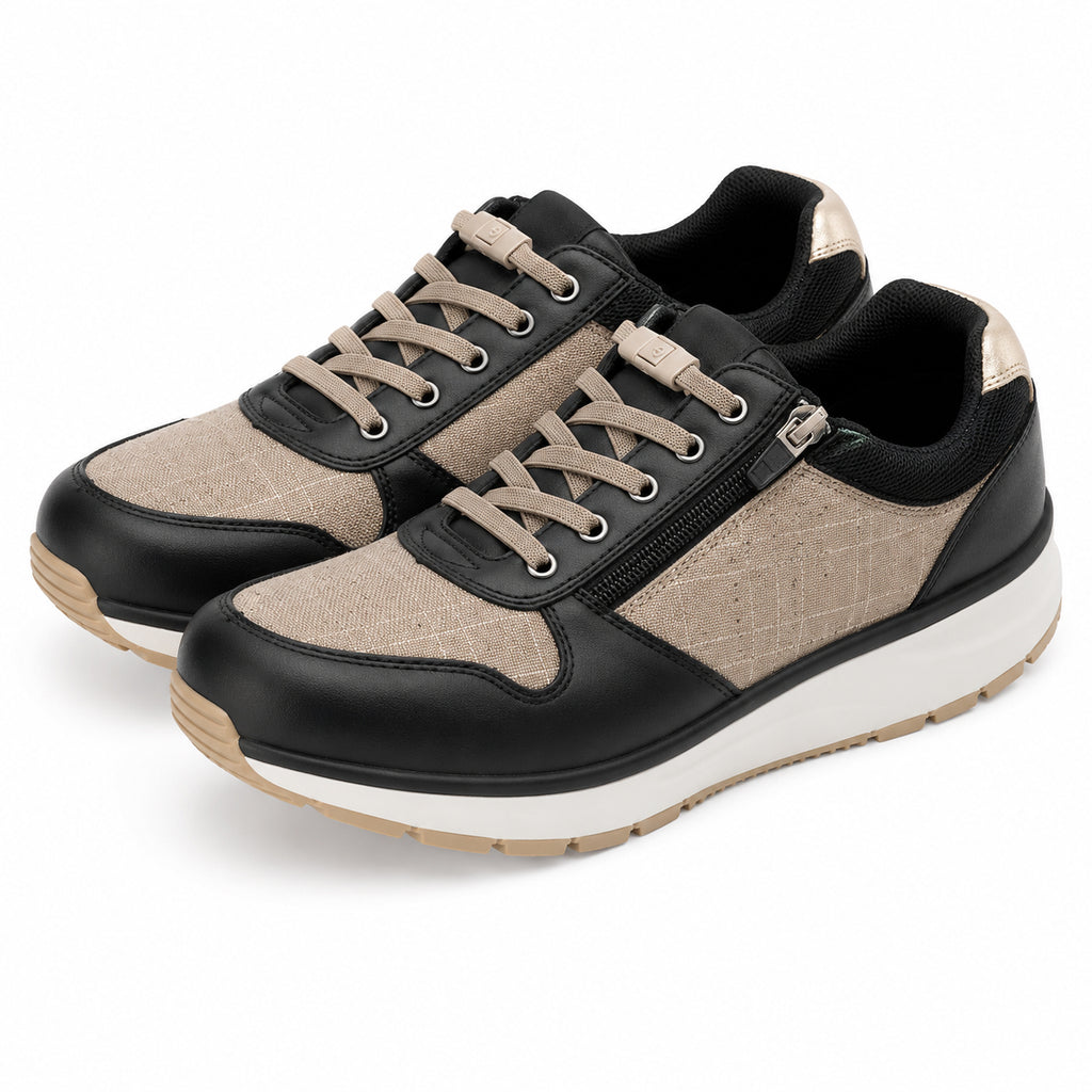 Clipz - LATTE - No-Tie Elastic Shoelace & Clip - Pair